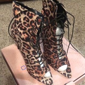 Leopard booties